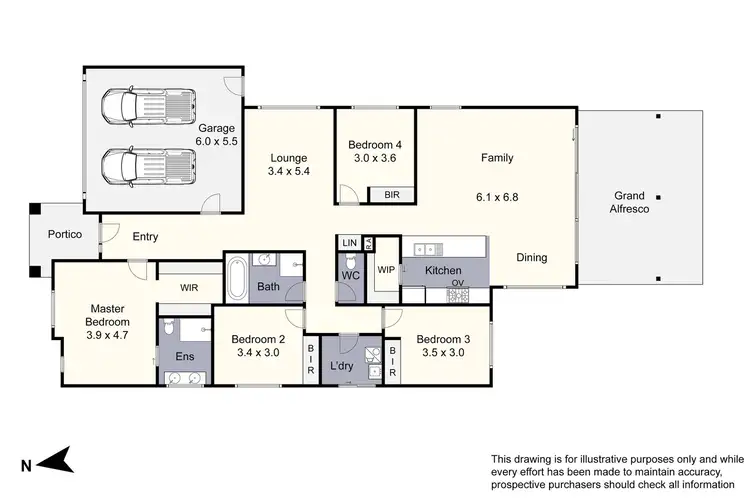 Floorplan of Homely house listing, 19 Ascot Place, Keysborough VIC 3173