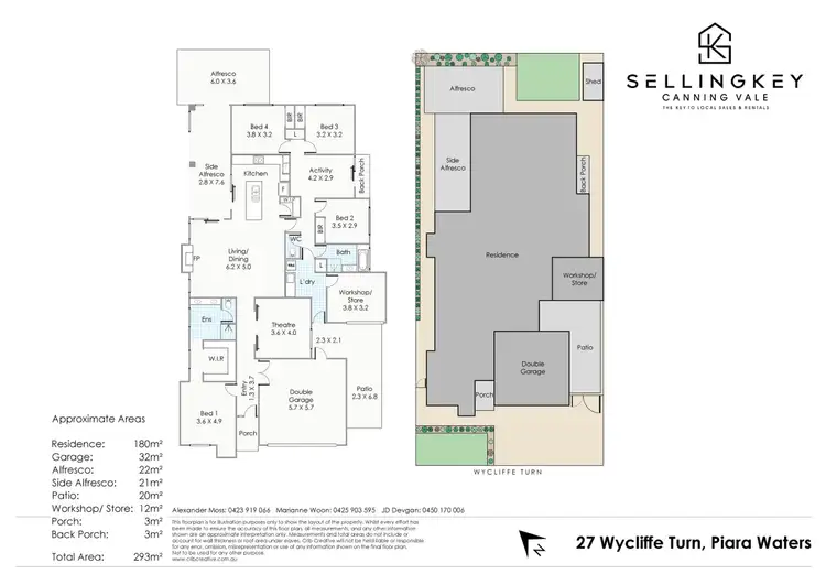 Floorplan of Homely house listing, 27 Wycliffe Turn, Piara Waters WA 6112