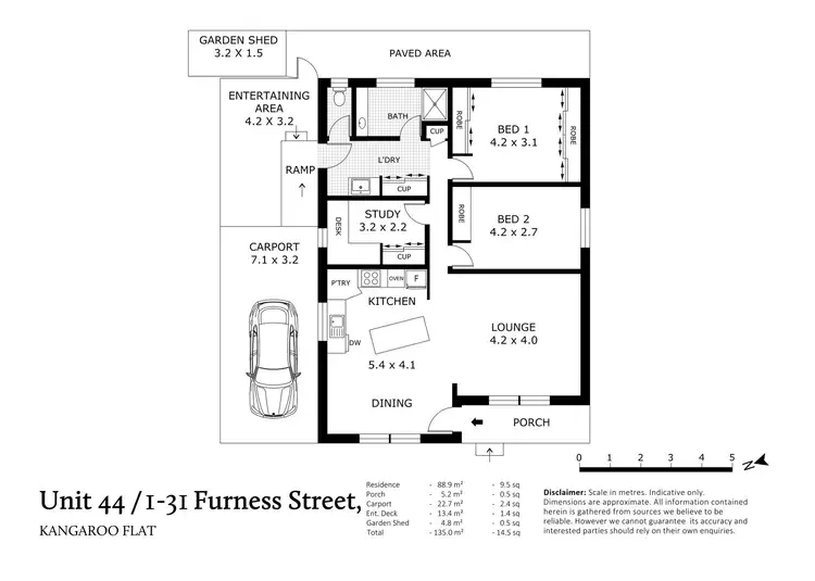 Floorplan of Homely retirement listing, 44/1-31 Furness Street, Kangaroo Flat VIC 3555
