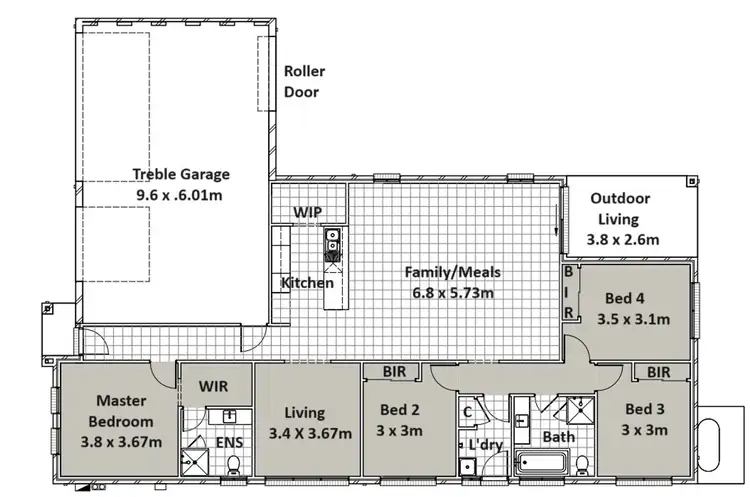 Floorplan of Homely house listing, 3 Magnolia Way, Bunyip VIC 3815