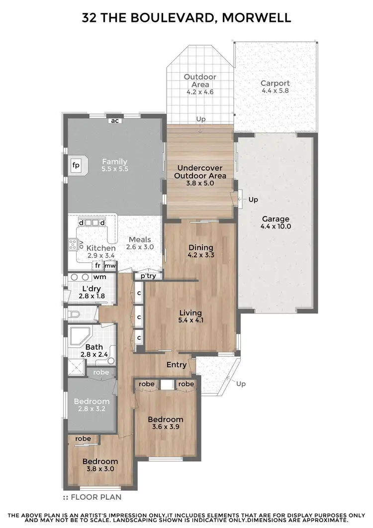 Floorplan of Homely house listing, 32 The Boulevard, Morwell VIC 3840