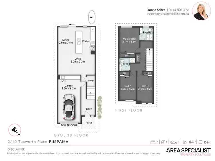 Floorplan of Homely unit listing, 2/10 Tuxworth Place, Pimpama QLD 4209