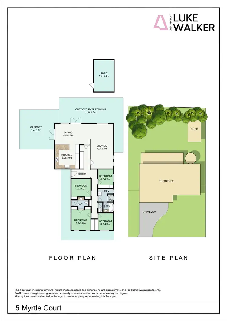 Floorplan of Homely house listing, 5 Myrtle Court, Irymple VIC 3498