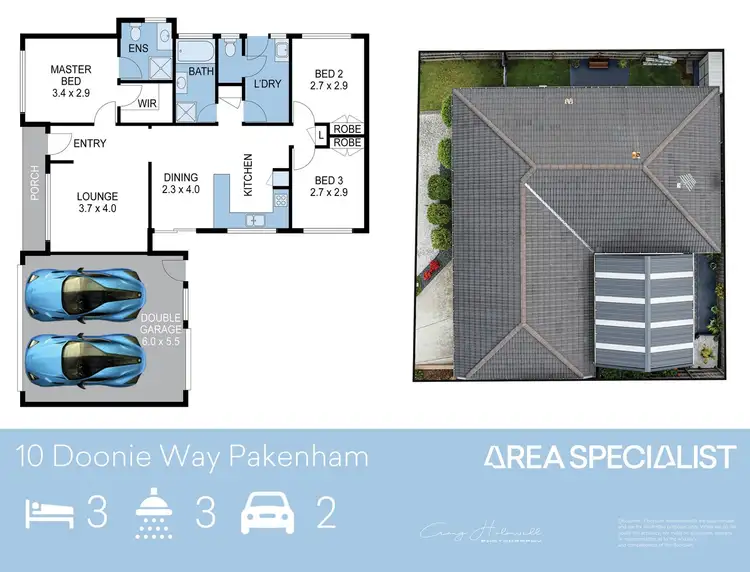 Floorplan of Homely house listing, 10 Doonie Way, Pakenham VIC 3810