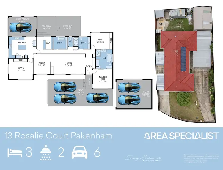Floorplan of Homely house listing, 13 Rosalie Court, Pakenham VIC 3810