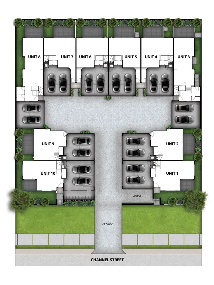 Floorplan of Homely townhouse listing, 1/42-46 Channel Street, Cleveland QLD 4163