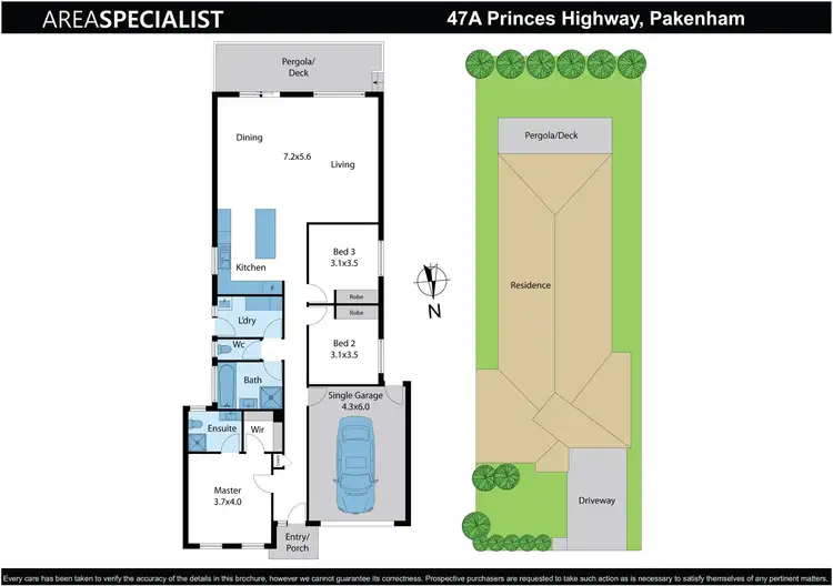 Floorplan of Homely house listing, 47A Princes Highway, Pakenham VIC 3810