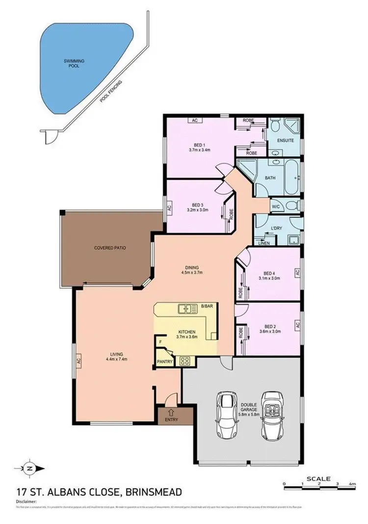 Floorplan of Homely house listing, 17 Saint Albans Close, Brinsmead QLD 4870