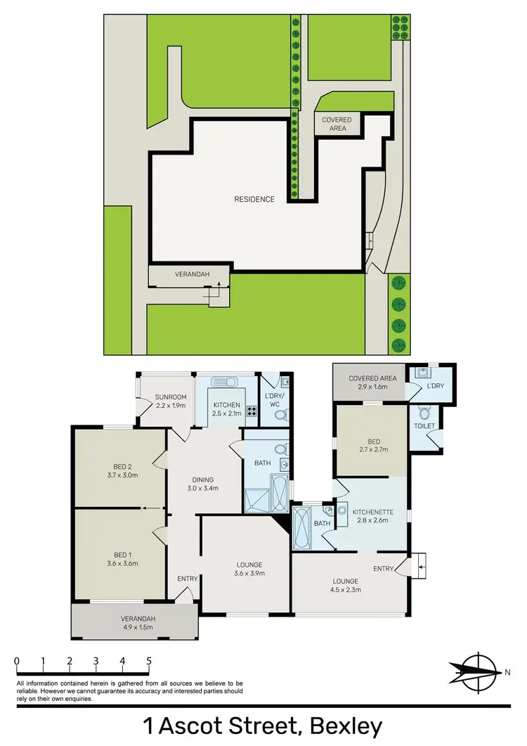 Floorplan of Homely house listing, 1 Ascot Street, Bexley NSW 2207