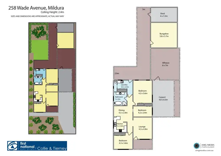 Floorplan of Homely house listing, 258 Wade Avenue, Mildura VIC 3500