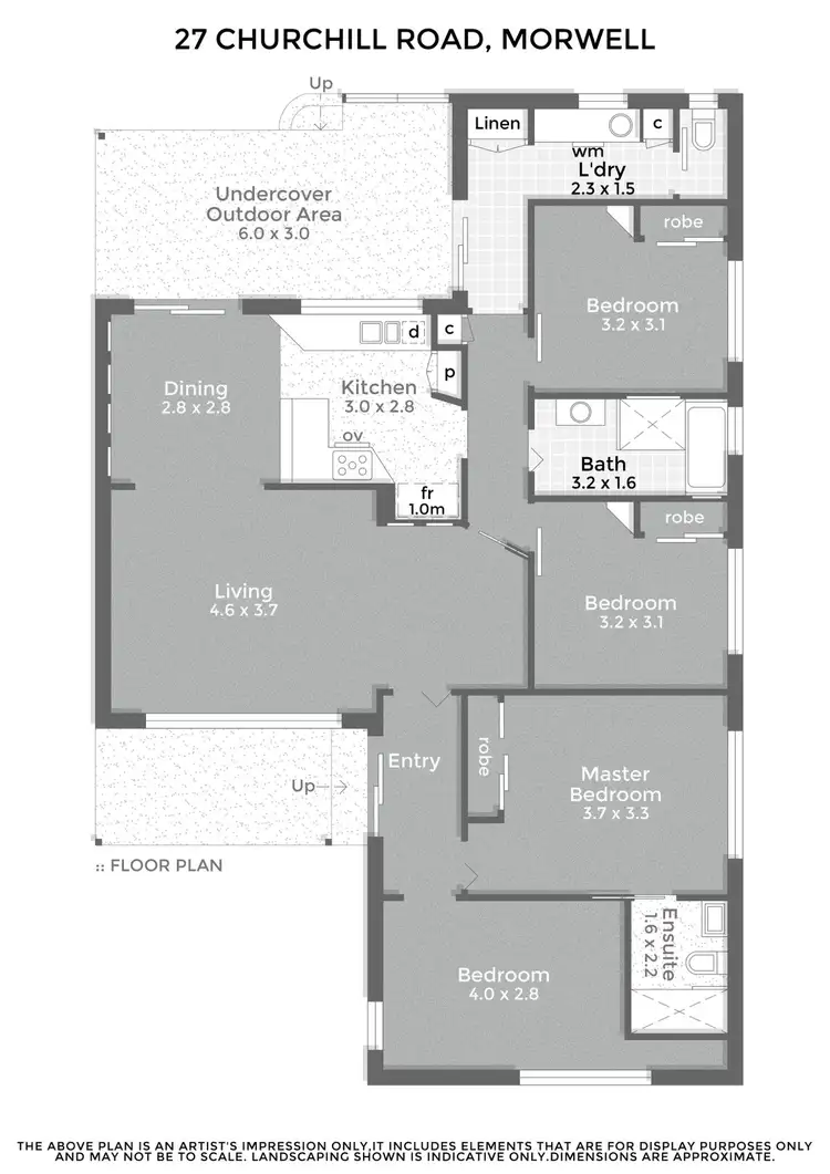 Floorplan of Homely house listing, 27 Churchill Road, Morwell VIC 3840