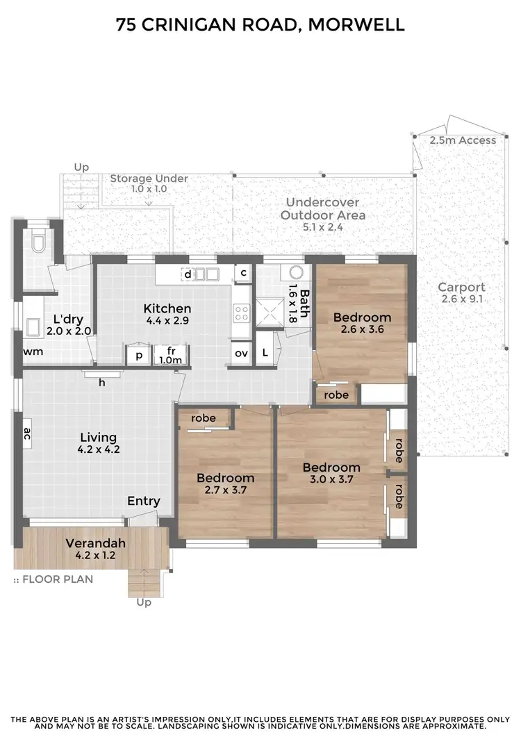 Floorplan of Homely house listing, 75 Crinigan Road, Morwell VIC 3840