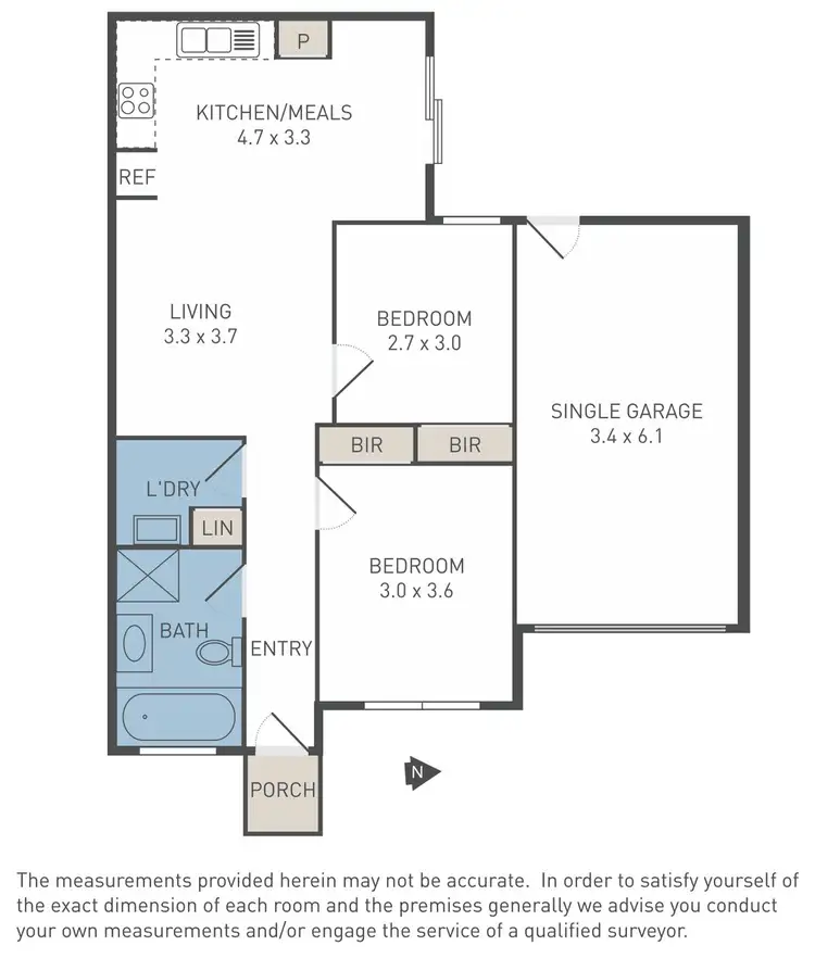 Floorplan of Homely unit listing, 64A Babele Road, Tarneit VIC 3029