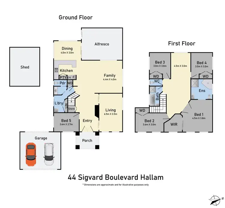 Floorplan of Homely house listing, 44 Sigvard Boulevard, Hallam VIC 3803