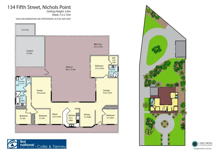Floorplan of Homely house listing, 134 Fifth Street, Nichols Point VIC 3501