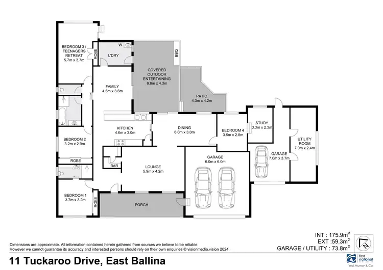 Floorplan of Homely house listing, 11 Tuckeroo Drive, East Ballina NSW 2478