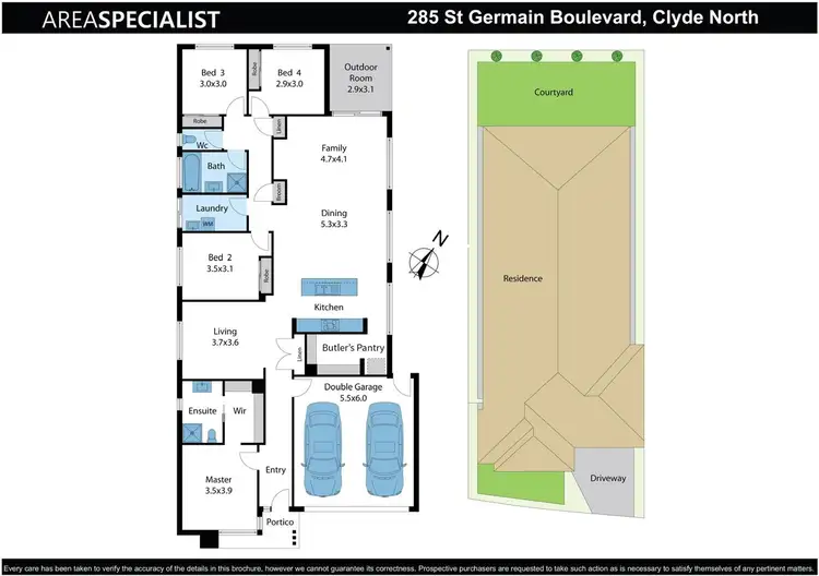 Floorplan of Homely house listing, 285 St Germain Boulevard, Clyde North VIC 3978