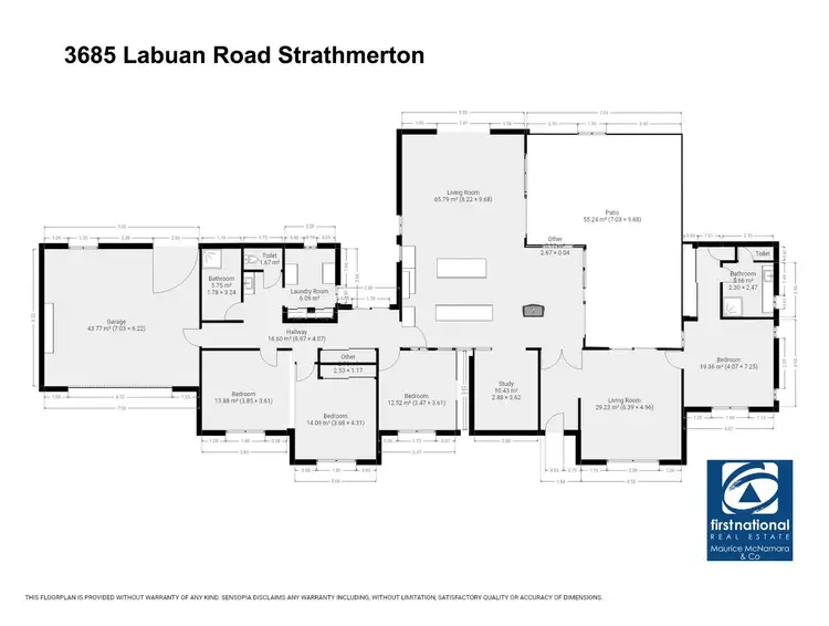 Floorplan of Homely rural property listing, 3685 Labuan Road, Strathmerton VIC 3641