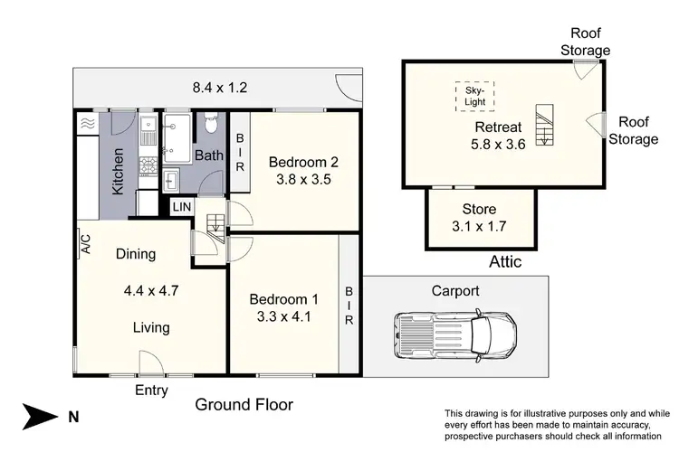 Floorplan of Homely unit listing, 8/8 Wattle Avenue, Glen Huntly VIC 3163