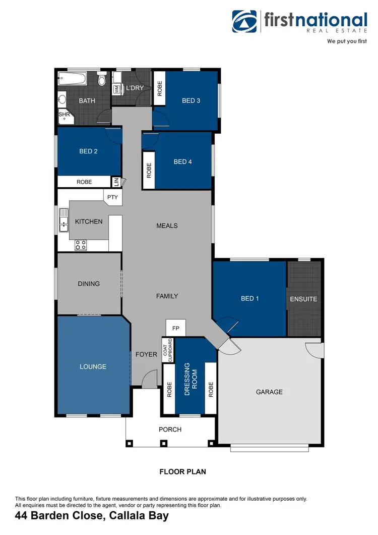 Floorplan of Homely house listing, 44 Barden Close, Callala Bay NSW 2540