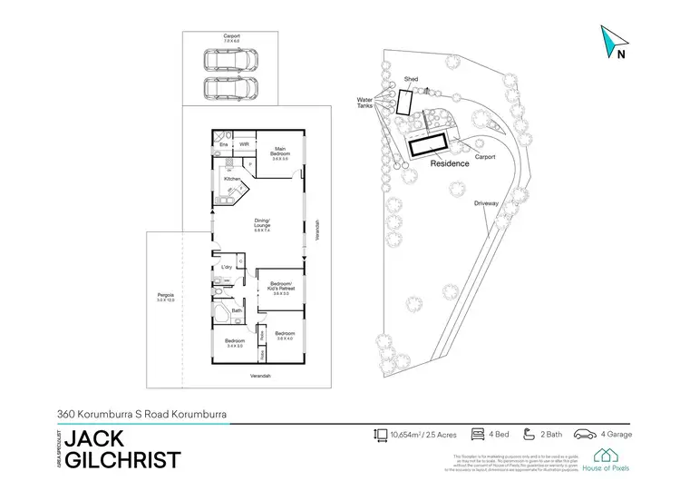 Floorplan of Homely rural property listing, 360 Korumburra South Road, Korumburra VIC 3950