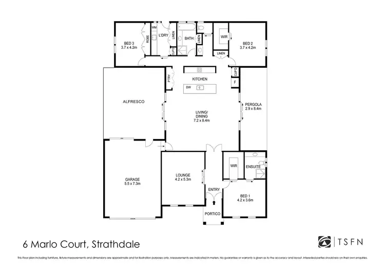 Floorplan of Homely house listing, 6 Marlo Court, Strathdale VIC 3550