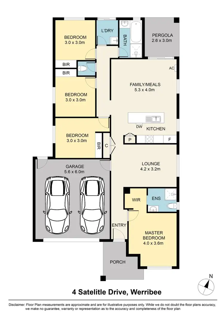 Floorplan of Homely house listing, 4 Satellite Drive, Werribee VIC 3030