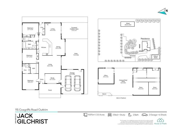 Floorplan of Homely house listing, 115 Cosgriffs Road, Outtrim VIC 3951
