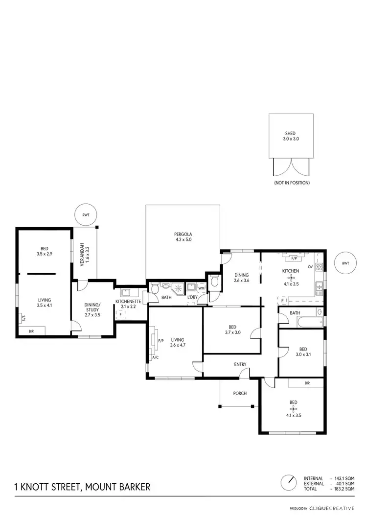 Floorplan of Homely house listing, 1 Knott Street, Mount Barker SA 5251