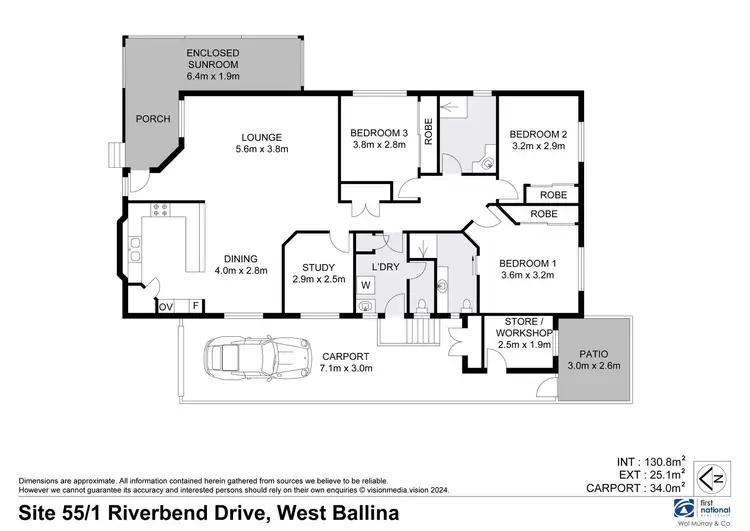 Floorplan of Homely house listing, 55/1 Riverbend Drive, West Ballina NSW 2478