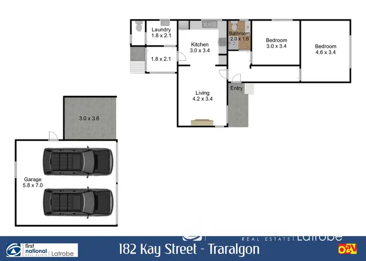 Floorplan of Homely house listing, 182 Kay Street, Traralgon VIC 3844