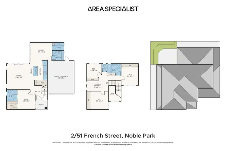 Floorplan of Homely townhouse listing, 2/51 French Street, Noble Park VIC 3174