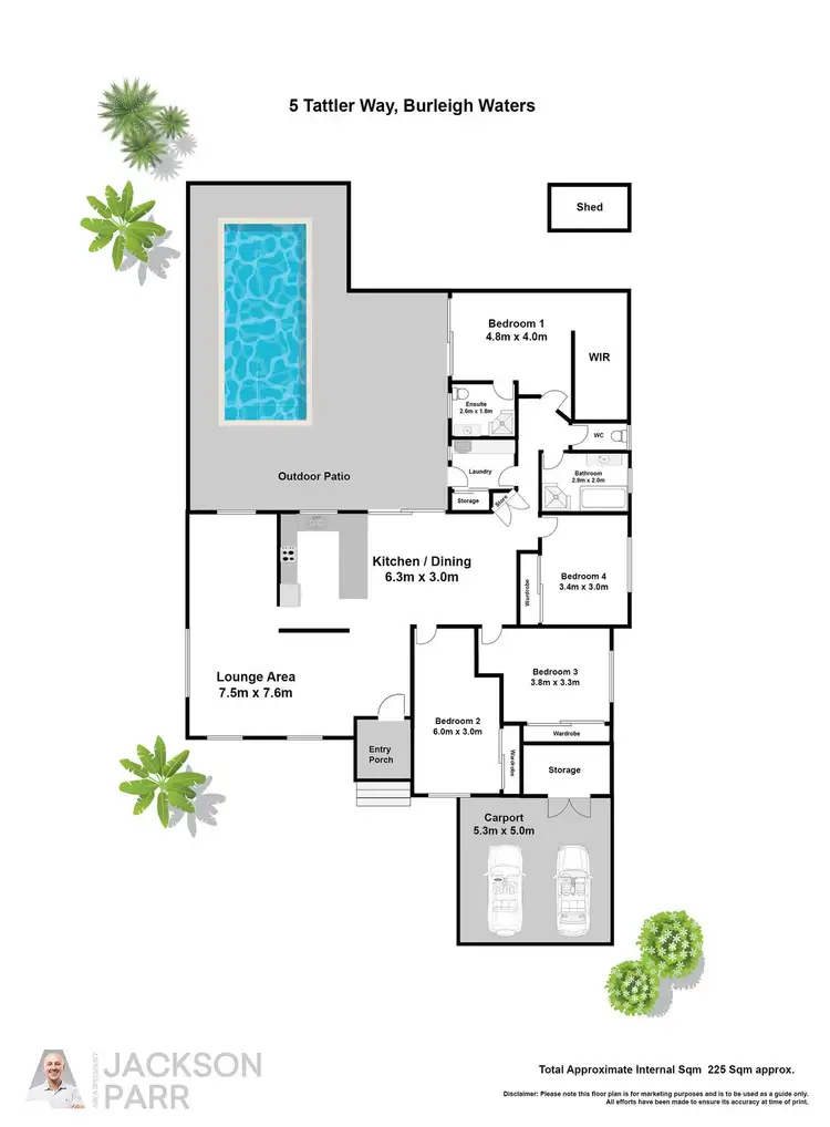 Floorplan of Homely house listing, 5 Tattler Way, Burleigh Waters QLD 4220