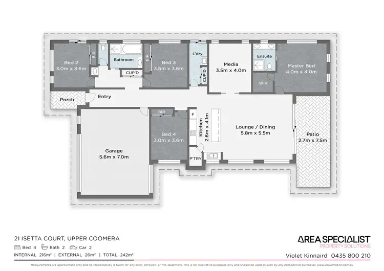 Floorplan of Homely house listing, 21 Isetta Court, Upper Coomera QLD 4209