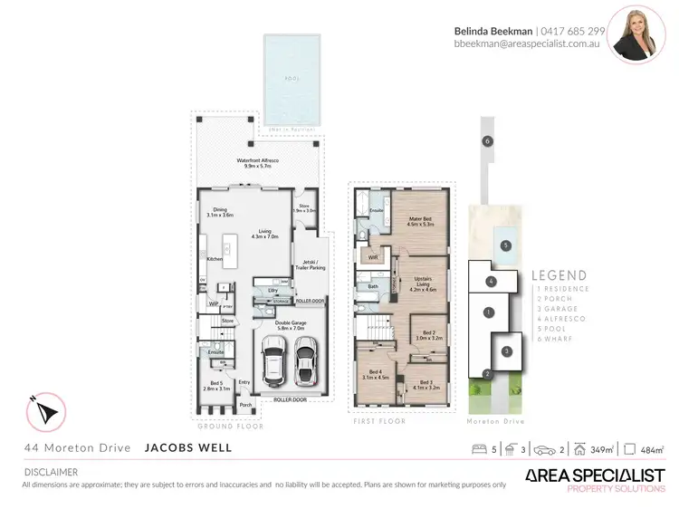 Floorplan of Homely house listing, 44 Moreton Drive, Jacobs Well QLD 4208