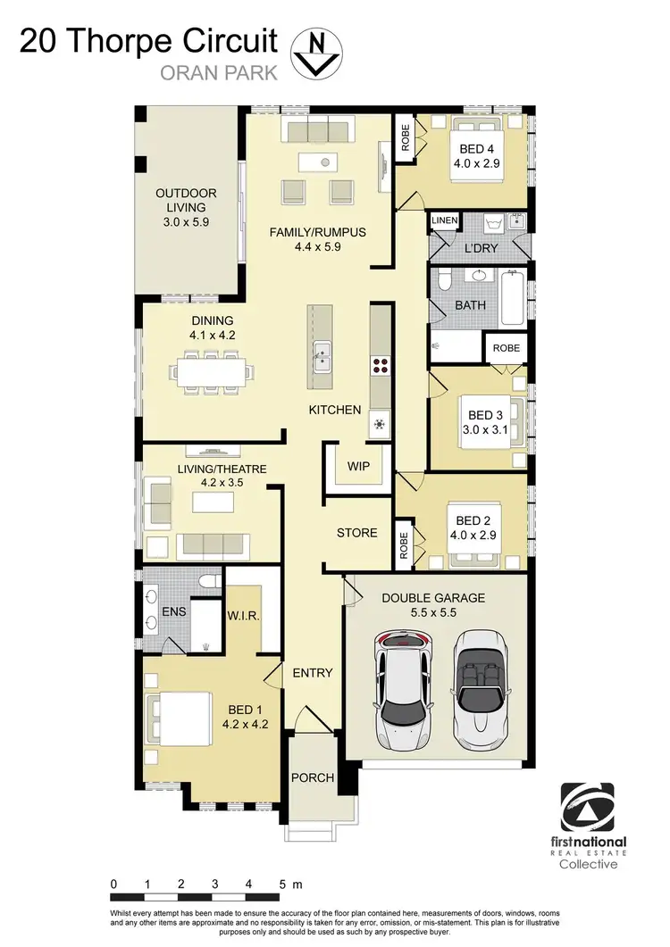 Floorplan of Homely house listing, 20 Thorpe Circuit, Oran Park NSW 2570