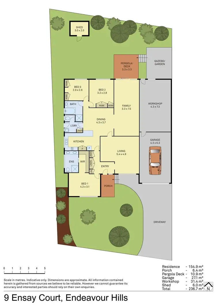 Floorplan of Homely house listing, 9 Ensay Court, Endeavour Hills VIC 3802