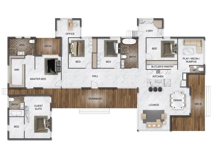 Floorplan of Homely house listing, 36 Racecourse Road, Chinchilla QLD 4413