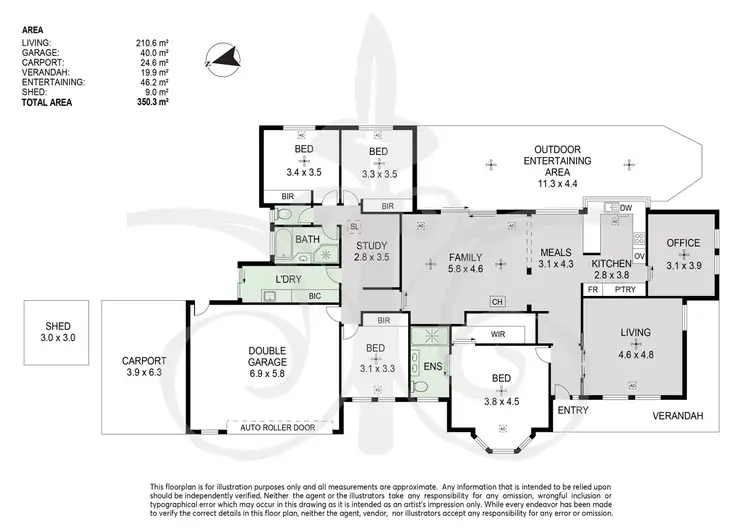 Floorplan of Homely house listing, 22 Burnbank Way, Mount Barker SA 5251