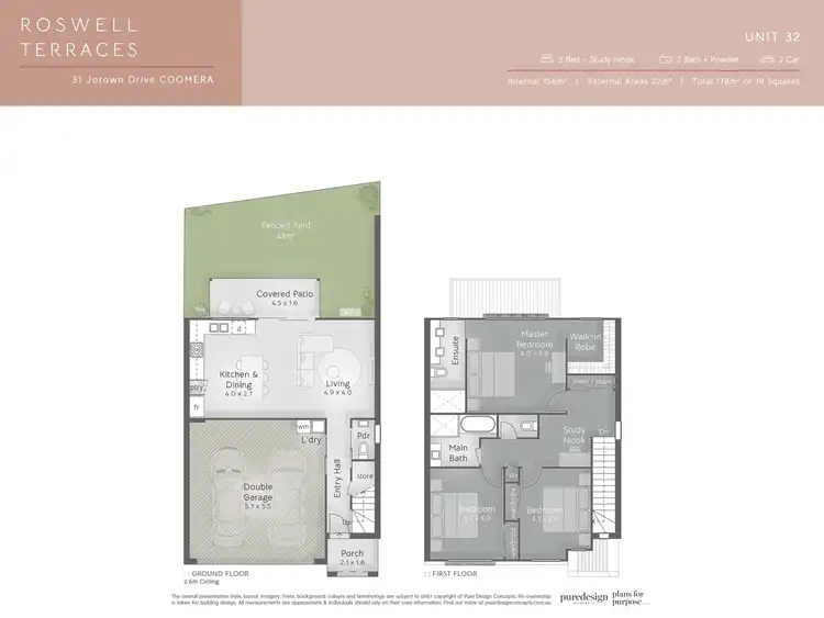 Floorplan of Homely townhouse listing, 32/31 Jotown Drive, Coomera QLD 4209