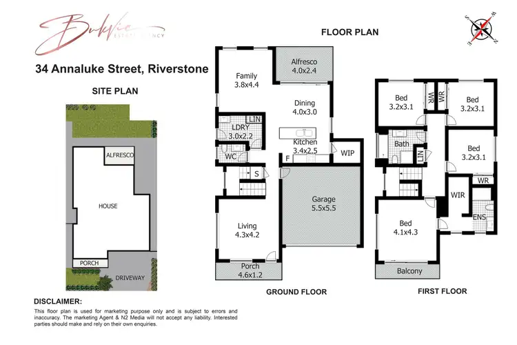 Floorplan of Homely house listing, 34 Annaluke Street, Riverstone NSW 2765