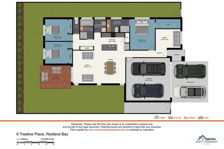 Floorplan of Homely house listing, 9 Treeline Place, Redland Bay QLD 4165