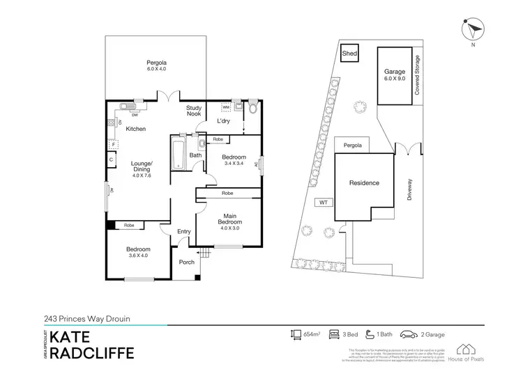 Floorplan of Homely house listing, 243 Princes Way, Drouin VIC 3818
