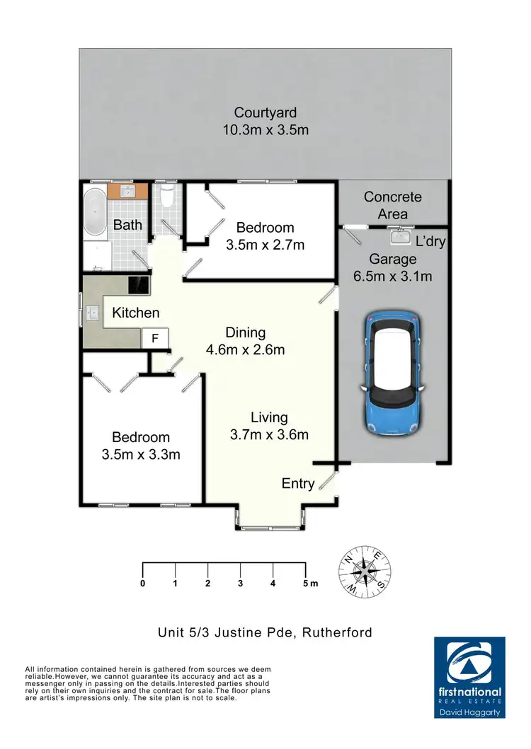 Floorplan of Homely unit listing, 5/3 Justine Parade., Rutherford NSW 2320