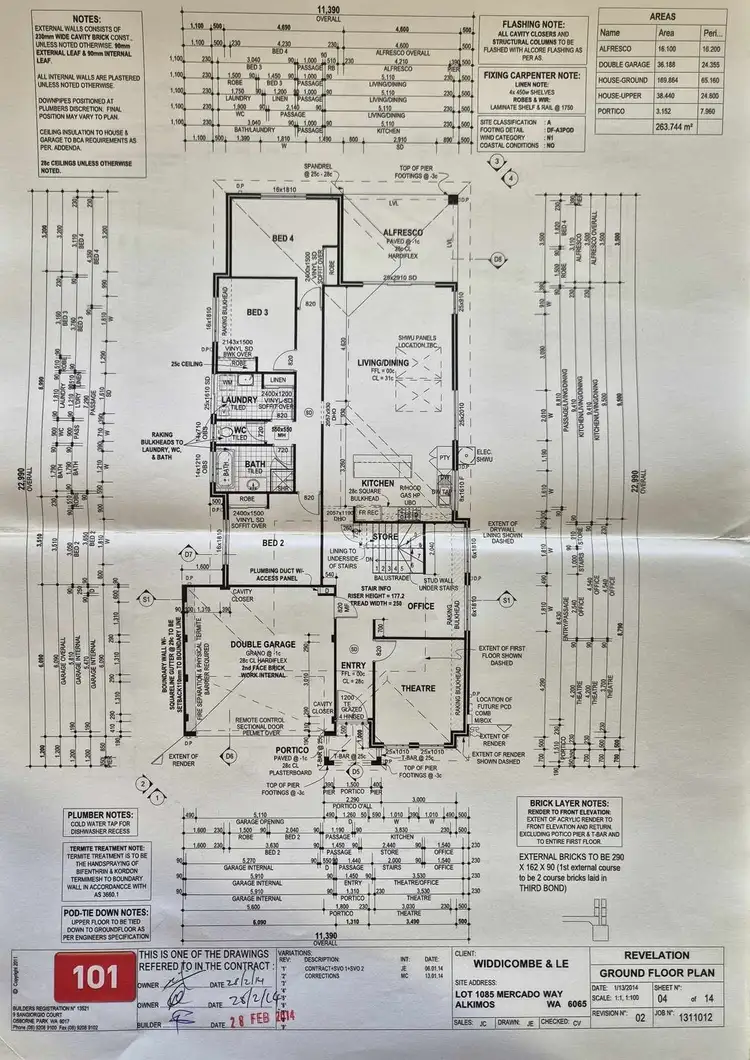 Floorplan of Homely house listing, 18 Mercado Way, Alkimos WA 6038