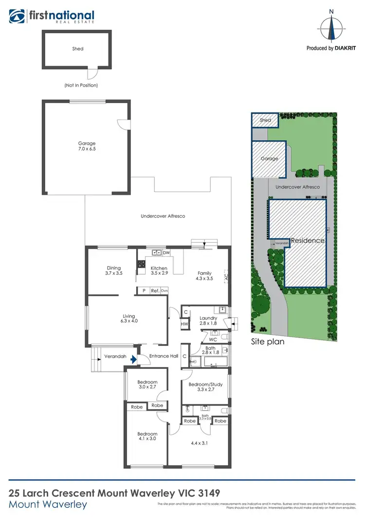 Floorplan of Homely house listing, 25 Larch Crescent, Mount Waverley VIC 3149