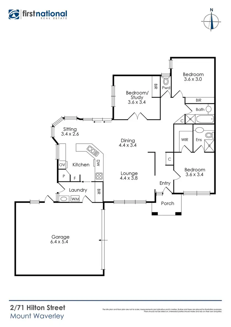 Floorplan of Homely unit listing, 2/71 Hilton Street, Mount Waverley VIC 3149