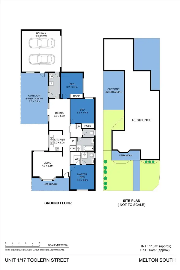 Floorplan of Homely unit listing, 1/17 Toolern Street, Melton South VIC 3338