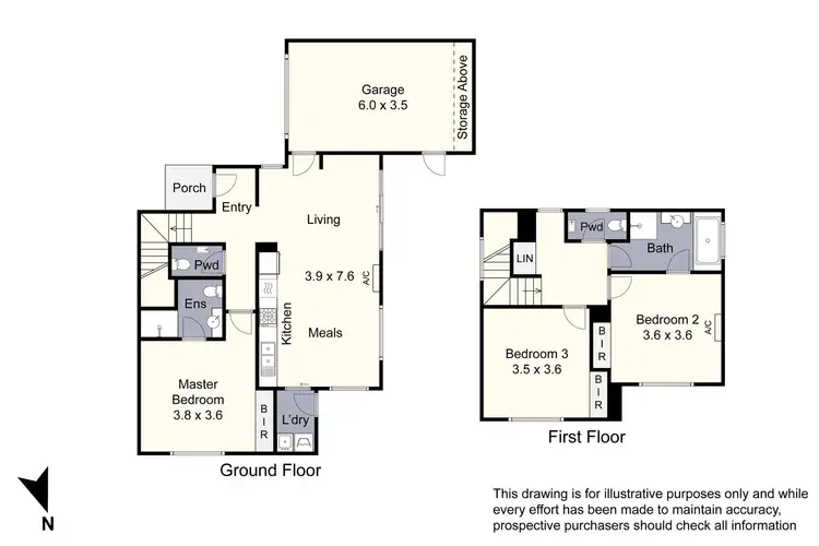 Floorplan of Homely townhouse listing, 7/10 Redgum Avenue, Carrum Downs VIC 3201