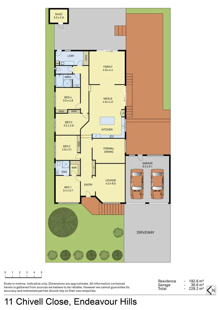 Floorplan of Homely house listing, 11 Chivell Close, Endeavour Hills VIC 3802